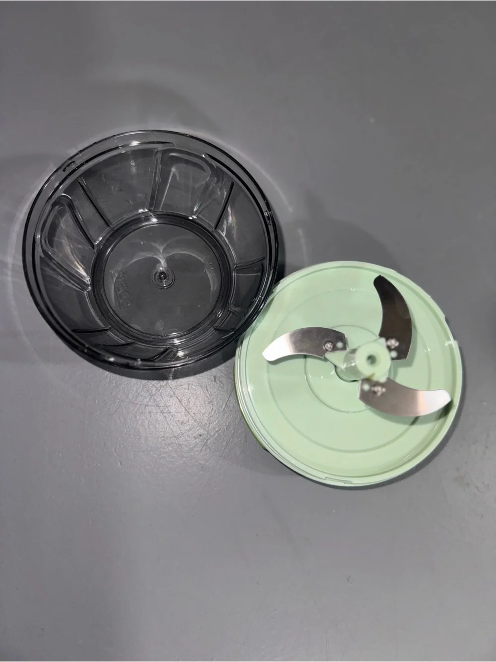 Green food shredded